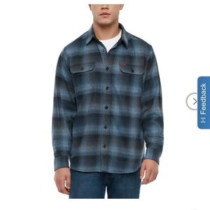 Orvis Men’s Flannel Shirt  Blue XLarge